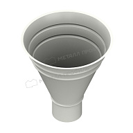 Воронка водосборная МЕТАЛЛ ПРОФИЛЬ Foramina PUR D100/300 Ral 9010