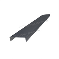 Планка декоративная на столб 60мм 17х62 х 3000 NormanMP (ПЭ-01-7024-0.5)