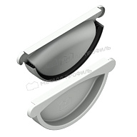 Заглушка желоба МЕТАЛЛ ПРОФИЛЬ GS lite D125 Ral 9003