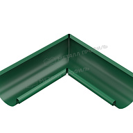 Угол желоба внутренний МЕТАЛЛ ПРОФИЛЬ Foramina PUR D150 Ral 6005