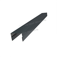 Планка крышки забора 40мм 30х45 х 2500 NormanMP (ПЭ-01-7016-0.5)