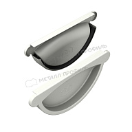 Заглушка желоба МЕТАЛЛ ПРОФИЛЬ Foramina PUR D150 Ral 9010
