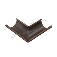 Угол желоба наружный МЕТАЛЛ ПРОФИЛЬ Foramina Freeze D125 DarkBrown