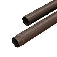 Труба водосточная МЕТАЛЛ ПРОФИЛЬ Foramina Freeze D100х2000 DarkBrown