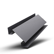 Планка угла внутреннего сложного 75х3000 (VALORI-20-Grey-0.5)